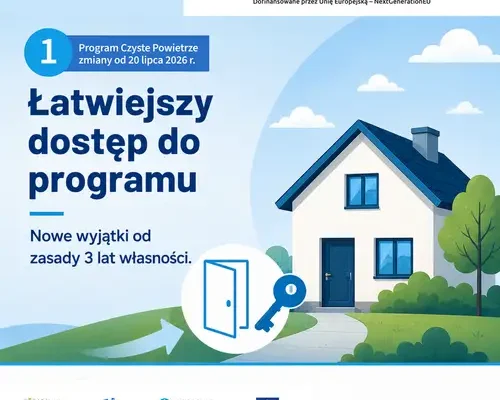 Program Czyste Powietrze: od 20 lipca łatwiejszy dostęp i wyższe dotacje