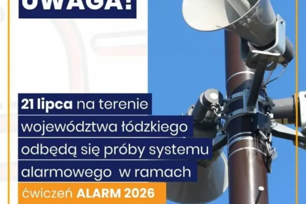 Ogólnopolskie ćwiczenia ALARM 2026 – 21 lipca zawyją syreny