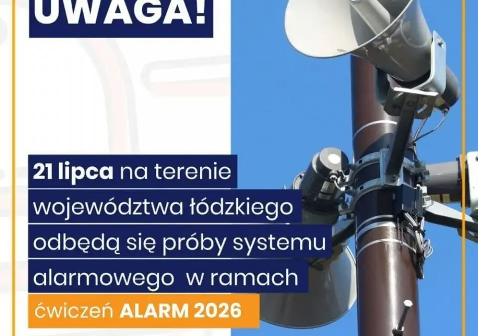 Ogólnopolskie ćwiczenia ALARM 2026 – 21 lipca zawyją syreny