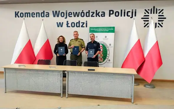 Policja i Straż Graniczna z klasami mundurowymi w Działoszynie