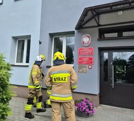 Usuwanie gniazda owadów w Bogumiłowicach – interwencja OSP