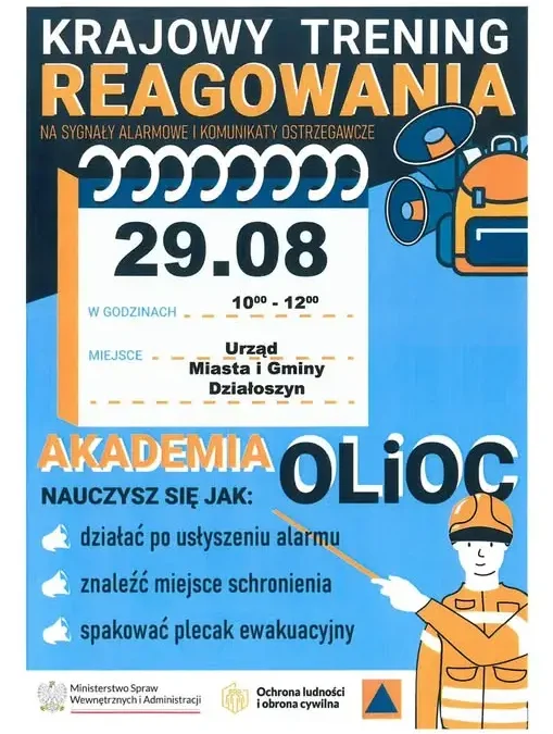 Krajowy trening reagowania na alarmy – sprawdź, jak się przygotować