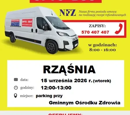 Bezpłatne badania wzroku w Rząśni – zapisy trwają