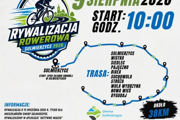 Niedzielny rajd rowerowy w Sulmierzycach – trasa liczy 38 km