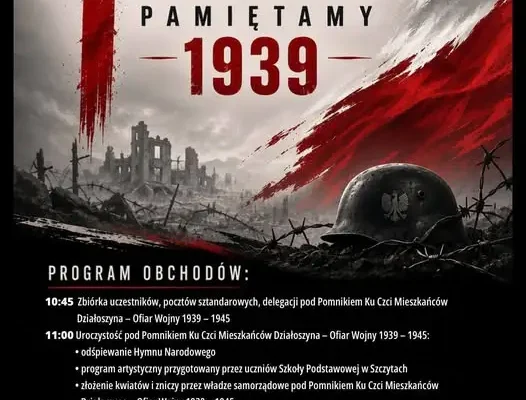 87. rocznica wybuchu II wojny światowej – uroczystości w Działoszynie