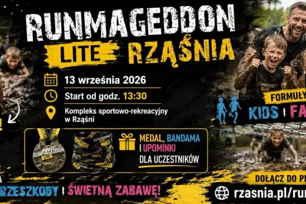 Runmageddon Lite w Rząśni – rodzinne biegi z przeszkodami już 13 września