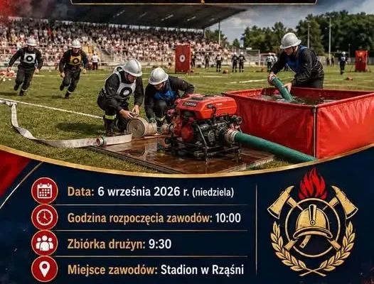 XIII Powiatowe Zawody Sportowo-Pożarnicze już w niedzielę w Rząśni