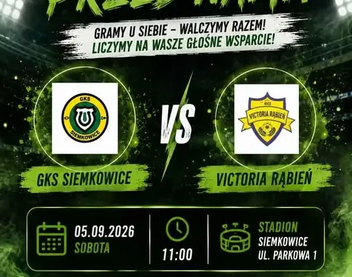 Trampkarze C1 zagrają u siebie z Victorią Rąbień