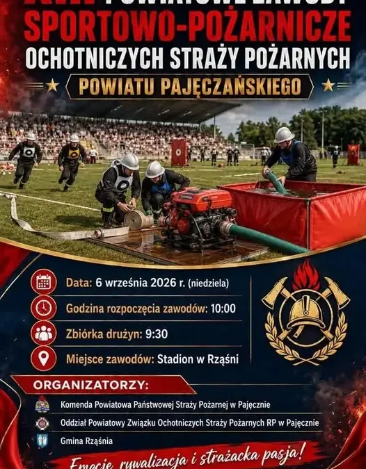 XIII Powiatowe Zawody Sportowo-Pożarnicze OSP już w niedzielę w Rząśni