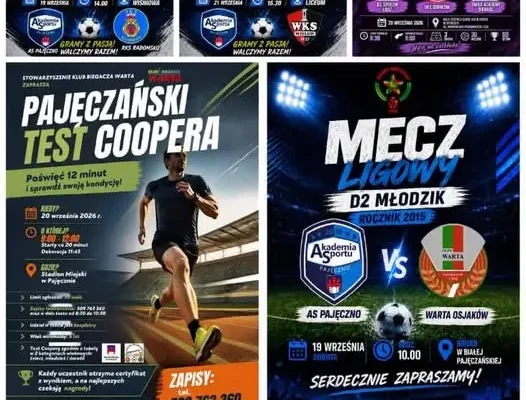 Pajęczno zaprasza na Test Coopera. Sprawdź swoją formę na stadionie