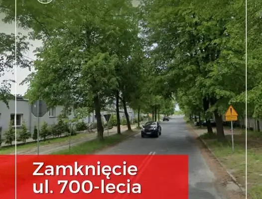 Ulica 700-lecia w Pajęcznie zamknięta od 11 września – startują prace drogowe