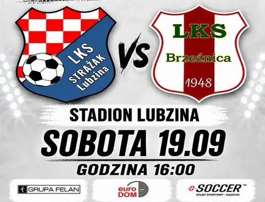 Strażak Lubzina zagra z KEEZA w klasie B1 Dębica – sobota, 19.09, godz. 16:00