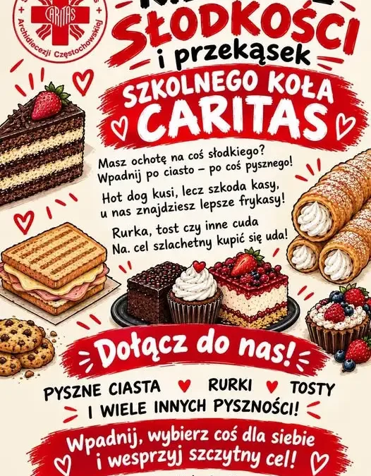 Słodka akcja charytatywna w Pajęcznie – już jutro!