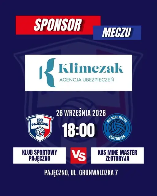 Klimczak Agencja Ubezpieczeń sponsorem pierwszego domowego meczu KS Pajęczno