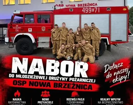 OSP Nowa Brzeźnica zaprasza młodzież do Młodzieżowej Drużyny Pożarniczej