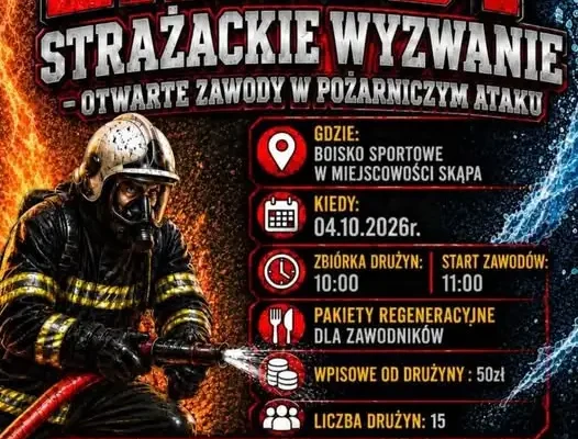 Zawody strażackie w Skąpej – już w niedzielę 4 października