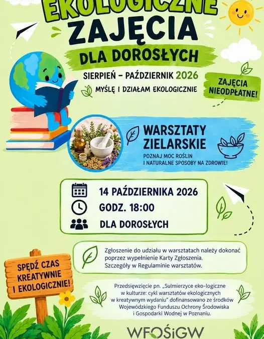 Warsztaty zielarskie w Sulmierzycach – stwórz własną herbatkę i żywy ocet