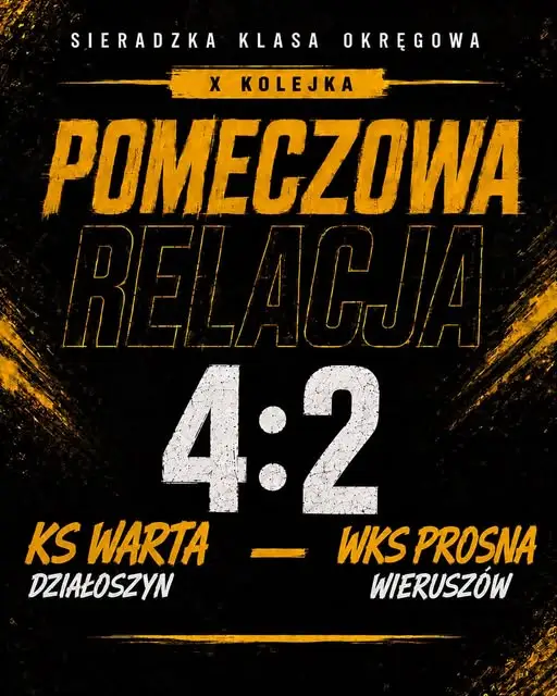 Warta Działoszyn wygrywa z Prosną. Bohaterowie: Panek, Nagieł i Kukulski