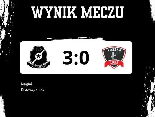 Czarni Rząśnia wygrywają z LZS Łaszew 3:0. Bohaterem meczu Igor Krawczyk